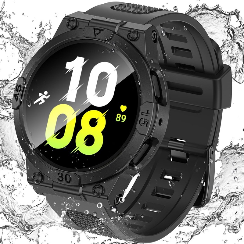 3 in 1 Waterproof Case and Band for Samsung Galaxy Watch FE(2024) 5 4 40mm, 3…