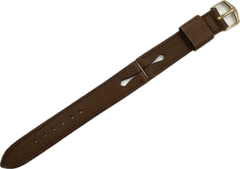 Vintage 16mm JB Champion Men’s Wristwatch Band Leather Modern-Aire Small