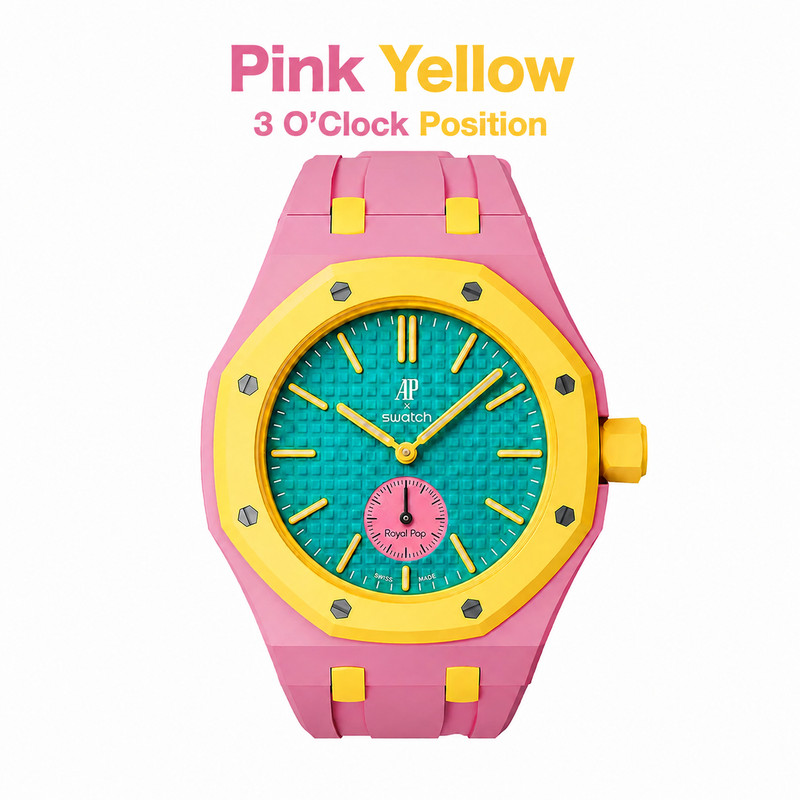 Bioceramic Case Silicone Strap for ROYALPOP SWATCH x AP Pocket Watch Mod Kit