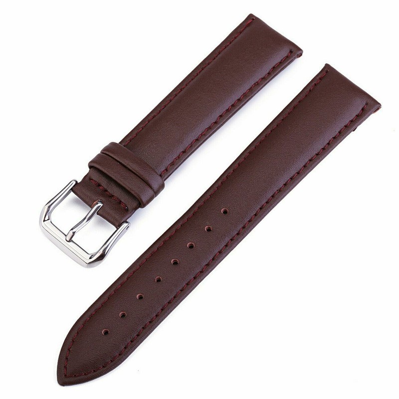 Stitching Cowhide Leather Band Watch Strap 22mm 10mm-24mmStainless Steel Buckle gallery