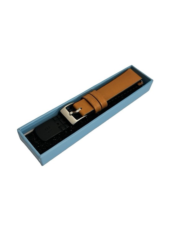 Barton Watch Bands 18mm Leather Hybrid Quick Release Color Cedar/black New N Box gallery