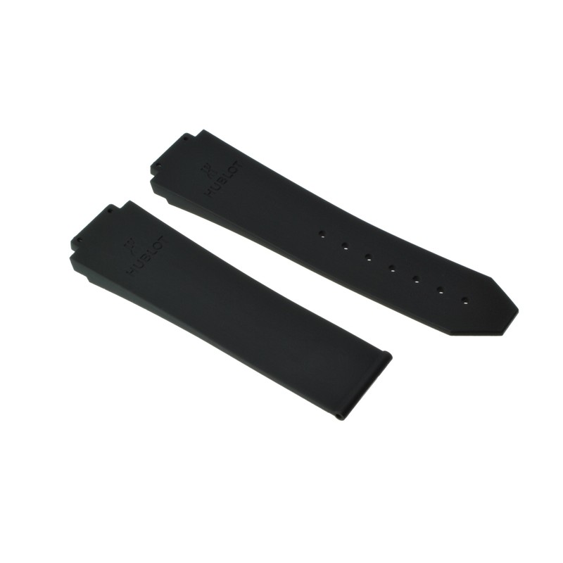 Original HUBLOT rubber bracelet black smooth finish for HUBLOT Big Bang 44 mm