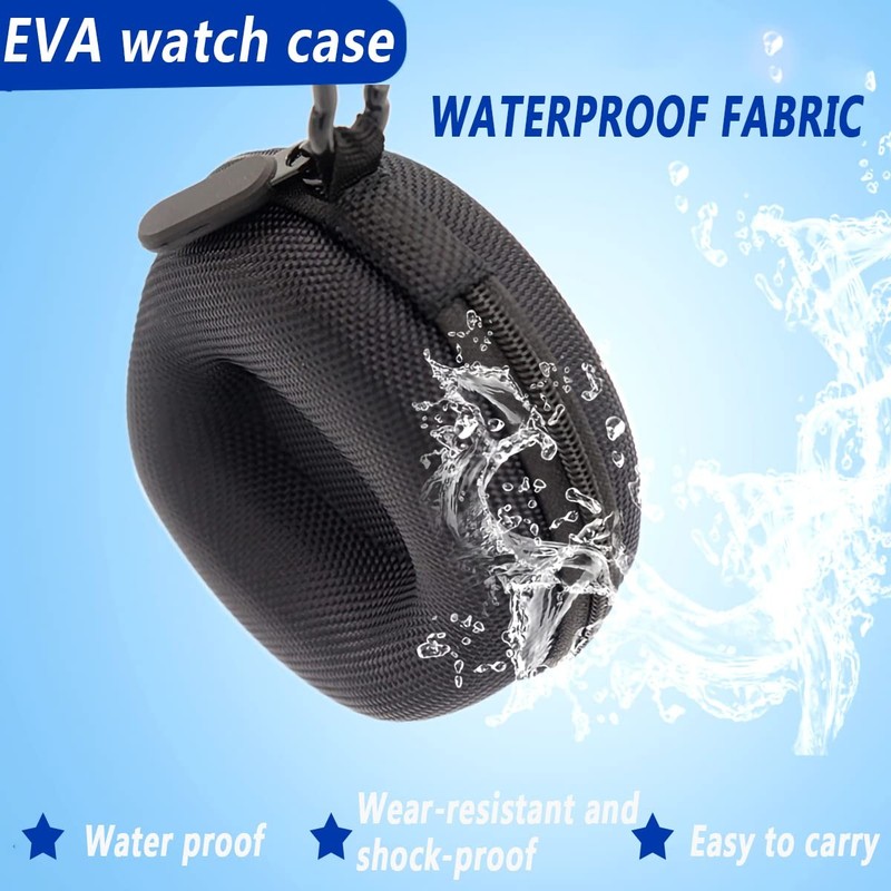 Watch Travel Case 2 Pack - Portable Storage Box for Up to 50mm Watches gallery