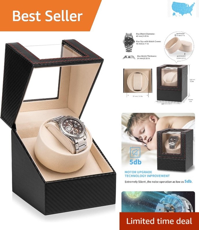 Luxury Automatic Watch Winder with Japanese Quiet Motor – Dual Power Supply