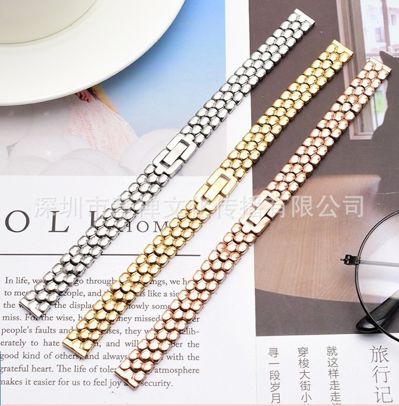 High Quality Solid Stainless Steel Watch Band Straps Womens Bracelet 12 14 16mm gallery