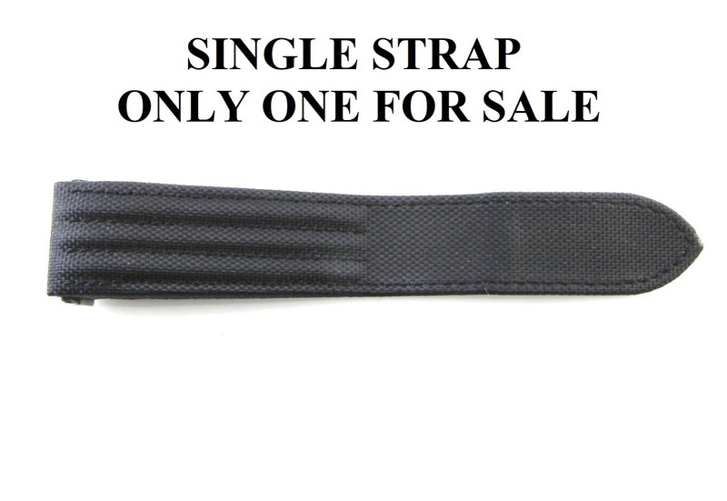 ONLY ONE XL Cartier Roadster Black Toile de Voile SINGLE strap 20mm Models 2618,