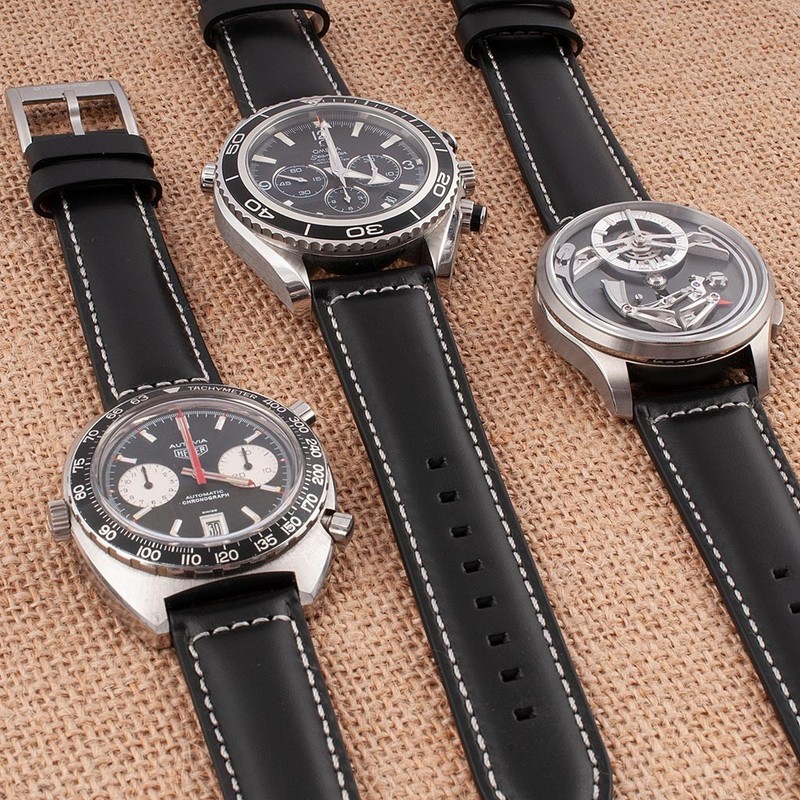 Full Grain Leather Epsom Style Quick Release Watch Straps gallery
