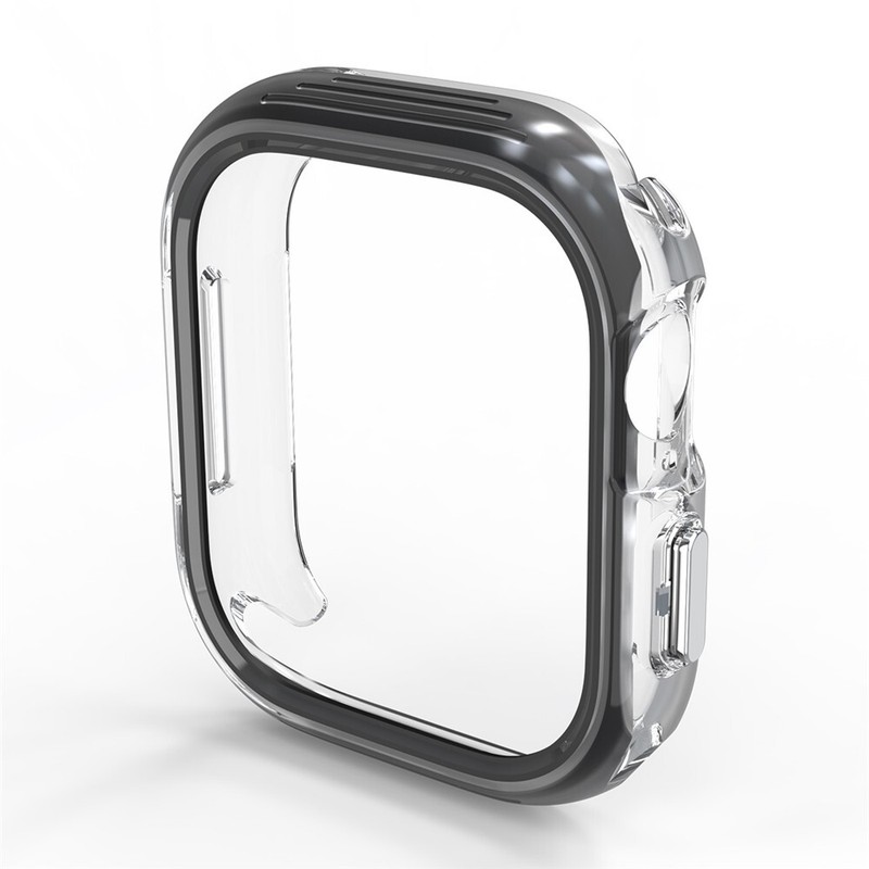 Clear TPU Rubber Watch Case Cover Frame for Apple Watch iWatch Series 10 46mm