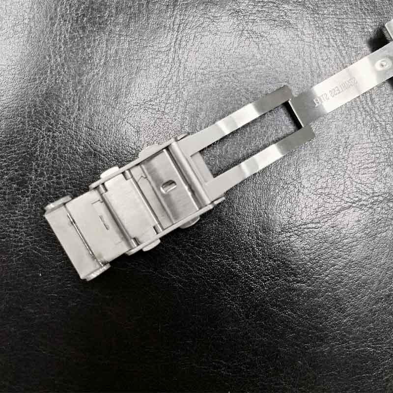 316L Adjustable Ratchet Buckle Stainless Steel Watch Strap Clasp 18mm 20mm 22mm gallery