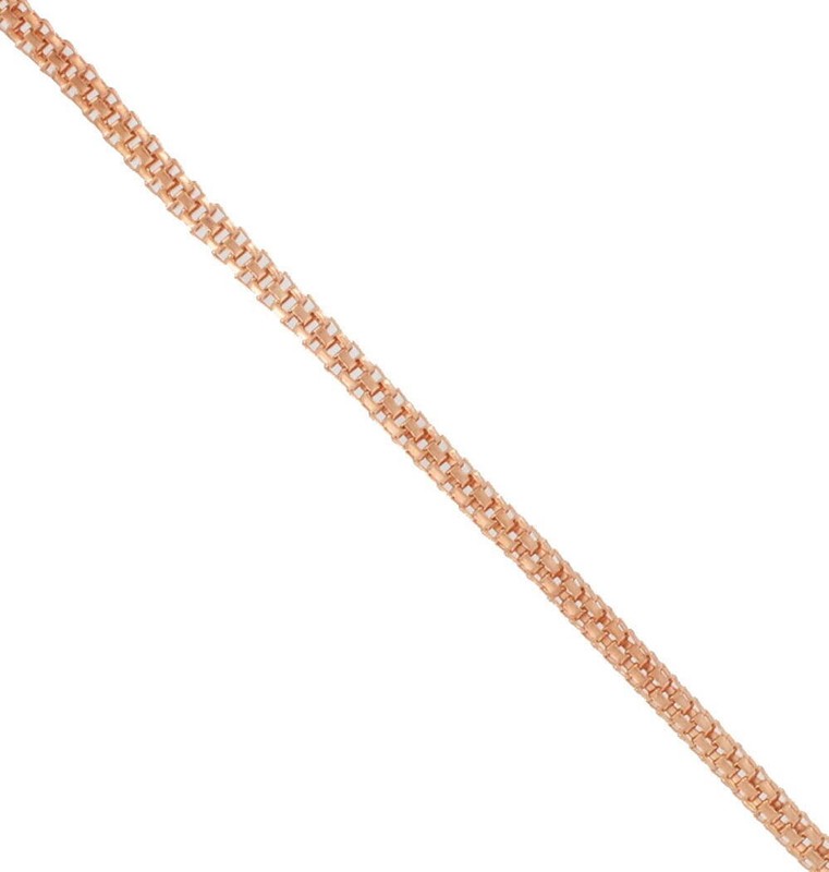 Ky & Co Rose Gold Tone Round Mesh Chain Mens Pocket Watch Chain Long 18" USA gallery
