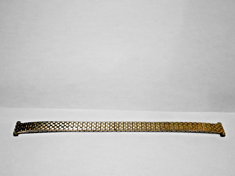 Vintage Speidel Ladies 10K GF Top Caps Expansion Watch Band 6mm Wide 5 3/8″ Long