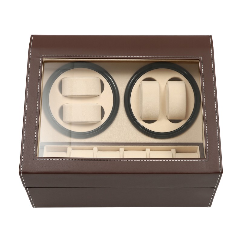 4+6 Automatic Watch Winder Watch Display Box Luxury Storage Case Self-winding gallery