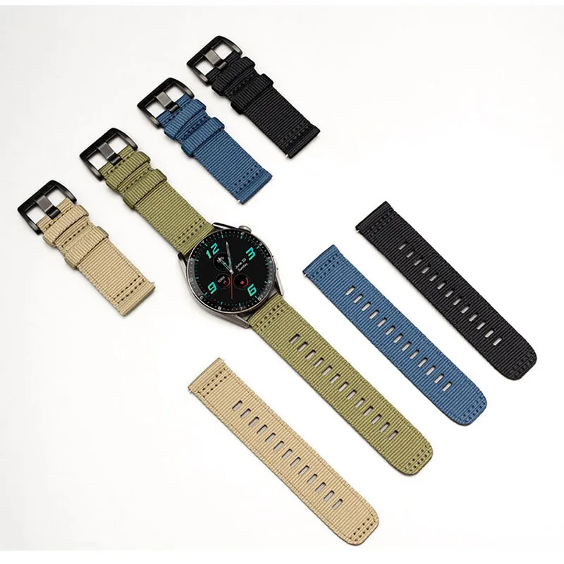 Nylon Fabric Watch Strap 20mm 22mm Wristwatch Band Quick Release Wrist Bracelet gallery