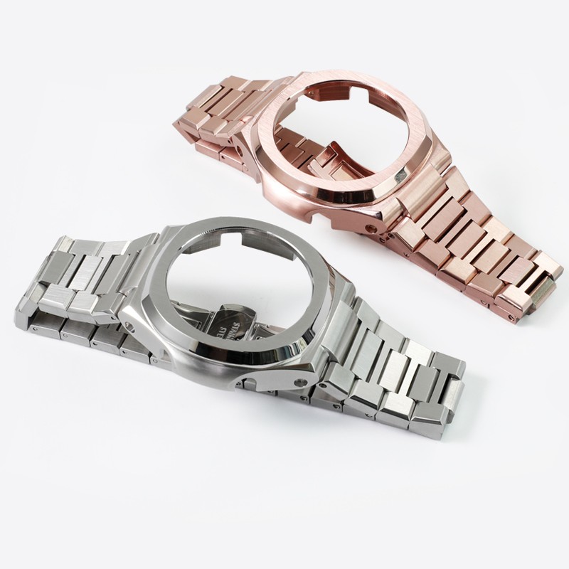 Luxury Nautilus Style Stainless Metal Case Strap Mod Kit For Casioak GA2100/2110 gallery