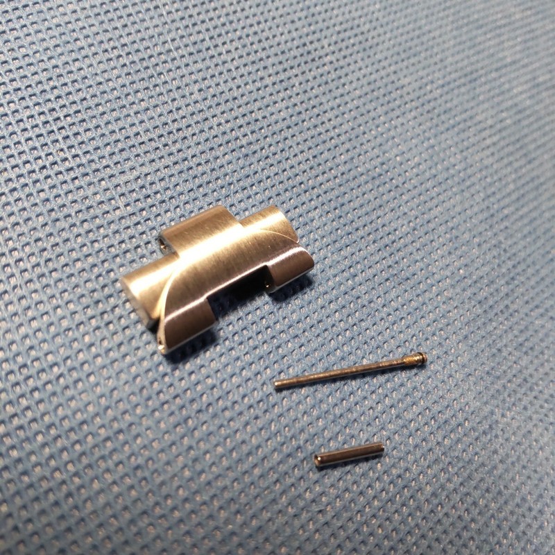 PANERAI Genuine 1 Link Watch Belt Band Parts Brush Satin SS 20mm Screw Unused gallery