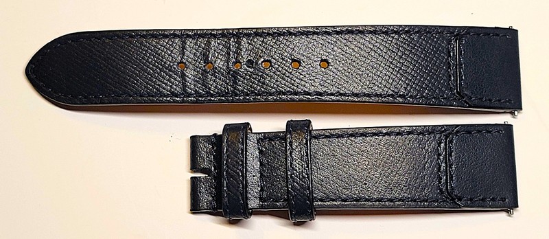OEM Jaeger LeCoultre Casa Fagliano Dark Navy Blue Watch Strap 18/16mm, 70+110mm