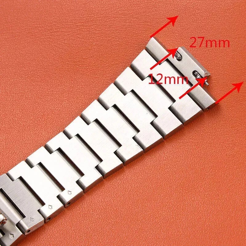27mm x 12mm Bracelet Fit Tissot PRX 35MM/40MM Series Stainless Steel Watch Band gallery