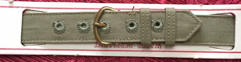 Vintage 40s WW2 Watch Band US Military ISSUE NOS 16mm 5/8″ Gold Buckle B1FG