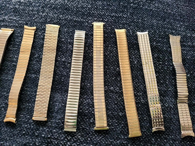 12 vintage mens expansion watch bands Spiedel, Forstner, JB Champion, Kriesler gallery