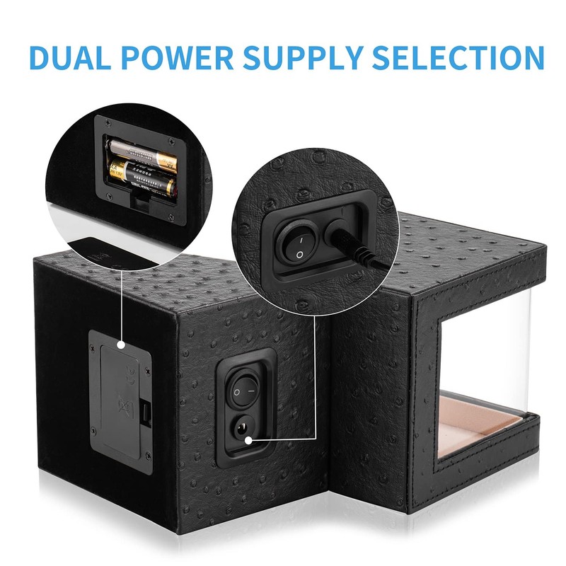 Automatic Watch Winder Single Rotating Watch Case Box with Japanese Motor gallery