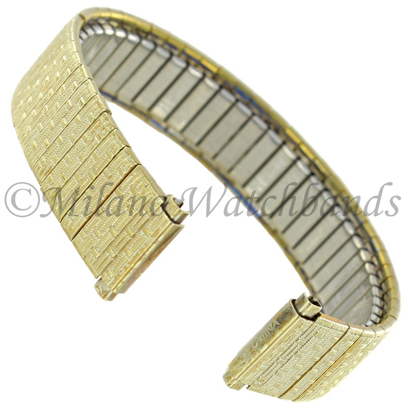 11-14mm Speidel Gold Stainless Twist-O-Flex Ladies Watch Band 2215/33XL BOGO!