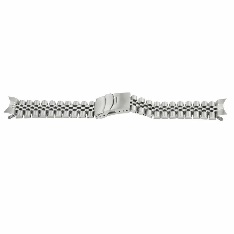 WATCH BAND FOR SEIKO SKX007 SKX009 SKX173 JUBILEE WATCH BAND SOLID S/STEEL 22MM gallery